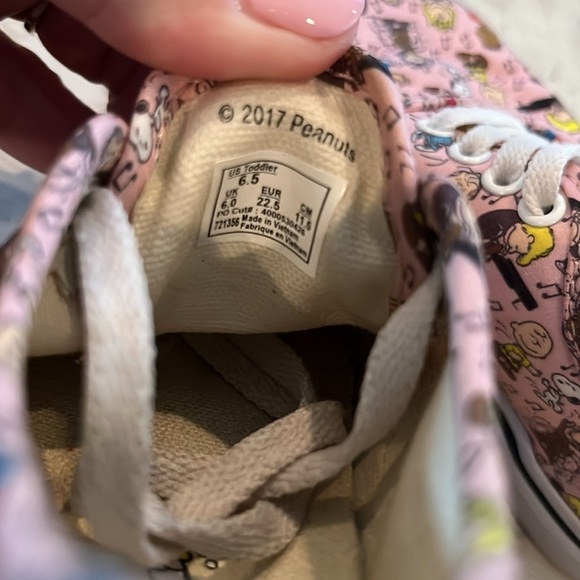 Vans X Peanuts Toddlers' Authentic Trainers - Dance Party/Pink | size 6.5 - Picture 7 of 7